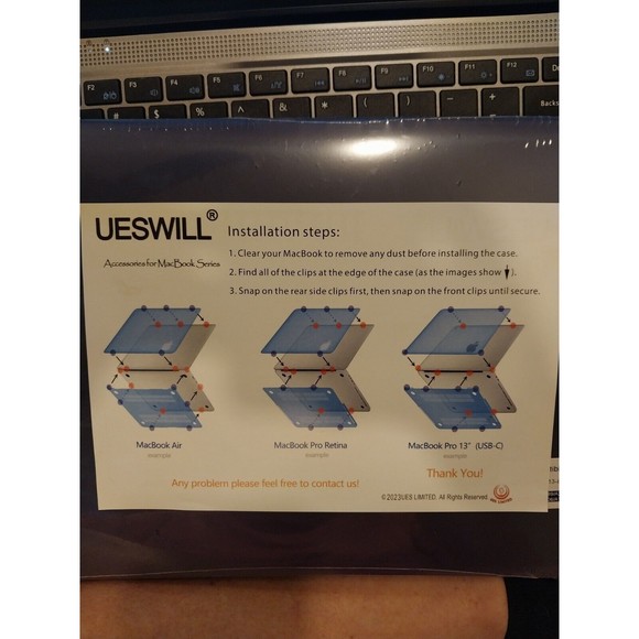 Macbook Pro 13-inch Hard Case (USB-C) New Never Opened - Picture 7 of 10